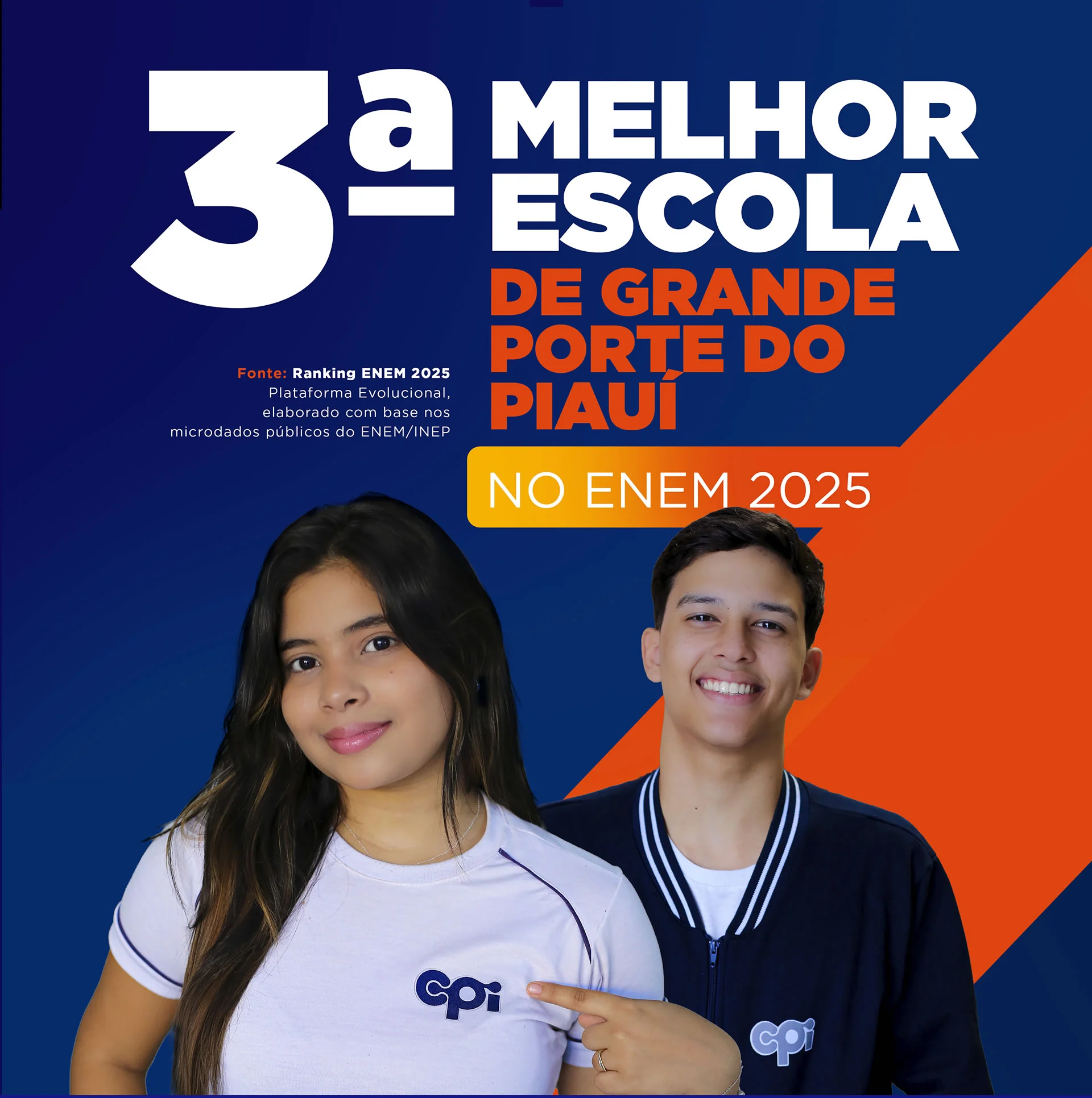 Colégio CPI — 3ª Melhor Escola de Grande Porte do Piauí no ENEM 2025