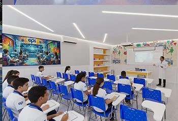 Sala de aula da unidade Grande Dirceu